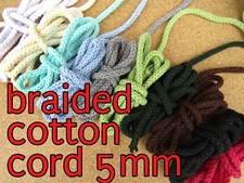 Braided cotton cord piping - braided,