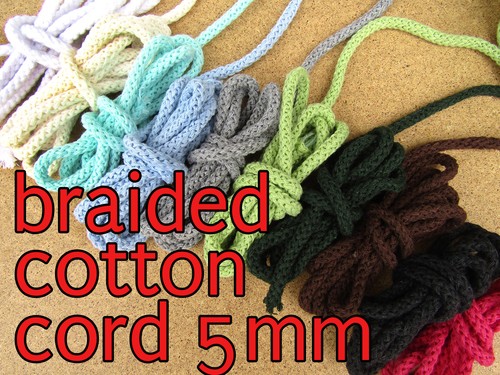 Braided cotton cord piping - braided,
