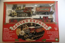 'Santa’s Express' Train Set, 48" Long Engine, Tender Box Car & Caboose + Track 