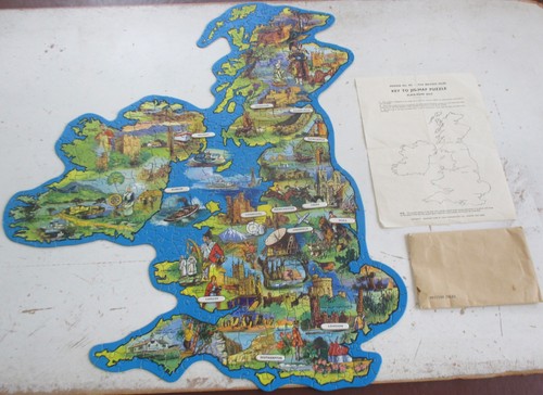 Vintage waddingtons jigmap - vintage,