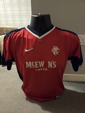 Authentic Glasgow Rangers Fc 1998 - 1999 Away Football Shirt Youth Size XL