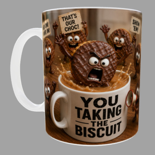 Funny jumping biscuit mug - mug, you