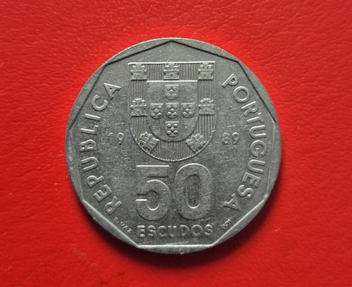 Portugal escudos coin - portugal,, escudos,