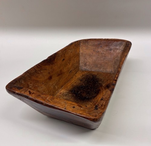 Primitive wooden dough trough - primitive,
