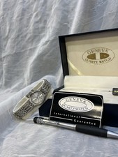 Geneva Quartz Watch and Pen