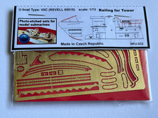 U-Boat Type VIIC Revell 05015 Photo-Etched Railing For Tower Parts Scale 1:72