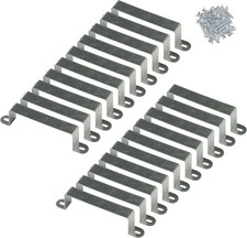Dorgerove  Fence Panel Security Brackets Galvanized Steel for 4x4 inch Concrete