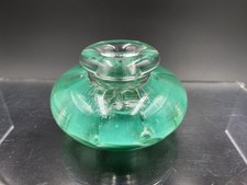Tweedsmuir Glass Handmade Paperweight /inkwell Hand Made In The Scottish Borders