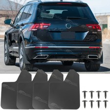 4X For VW Tiguan R-Line Front Rear Wide Rally Mudflaps Splash Guards Mudguards