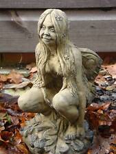 Fairy Faerie winged sprite stone home or garden ornament statue 29cm/11"