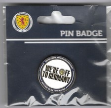 Scotland - We're Off to Germany - UEFA Euro 2024 - Football Pin Badge - BNIP