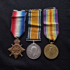 15th Durham Light Infantry WIA WW1 Medal Trio South Lancashire Rgt Rowlands Gill