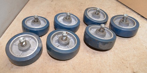 Blue polyurethane caster - 7,