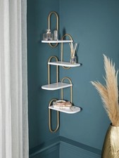 Next Marble Multi Tier Corner Shelf