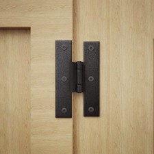 10 Pcs Black Offset H Hinges