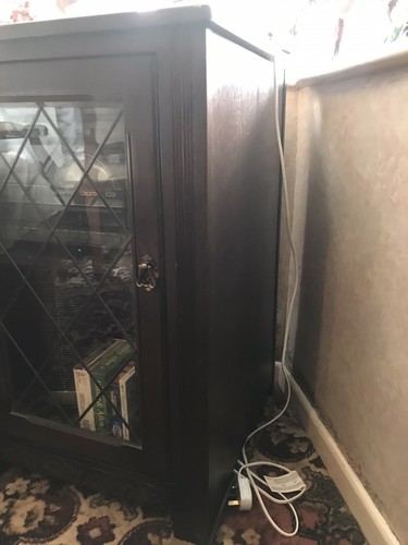Used oak stereo display - used,