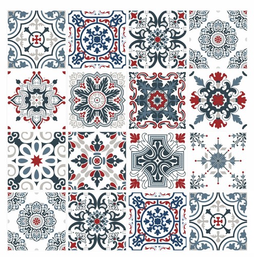 Tile stickers mosaic transfers - mosaic,
