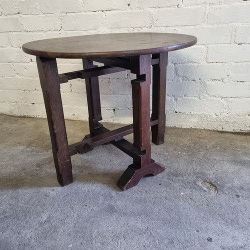Small oak coffee table - coffee, fold