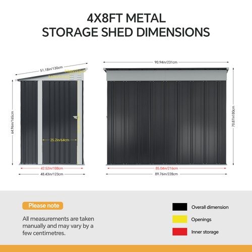 Garden storage shed 8 x - 6,