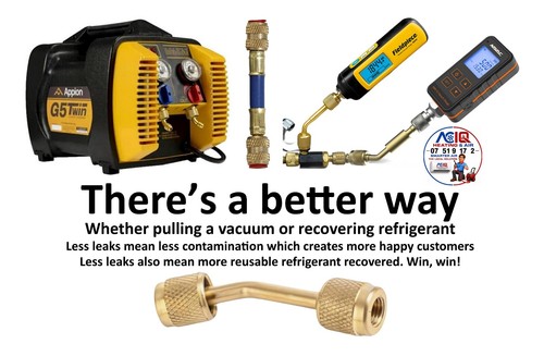 Recovery machine coupler hvac - machine,