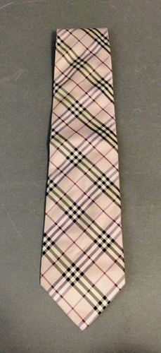 Burberry pink nova check tie - burberry,