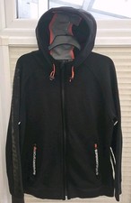 Mens XXXL 3XL Superdry Sport Black Reflective Running Hoodie. Good Used Cond. 