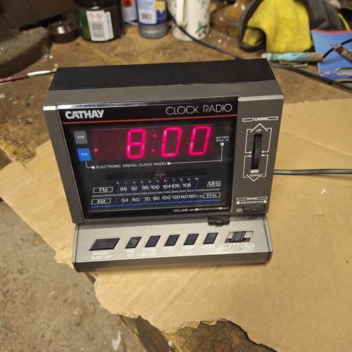 Retro cathay clock radio - cathay,