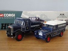 CORGI PICKFORDS SCAMMELL HIGHWAYMAN & LAND ROVER TRUCK CAR MODEL SET 16601 1:50