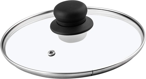 Lid glass pan - glass, frying