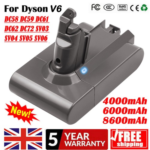 6ah for dyson battery - 8.6ah,
