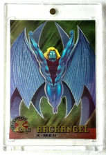 1995 Fleer Ultra X-Men Chromium Card 1 ARCHANGEL.  FREE ONE-TOUCH-HOLDER
