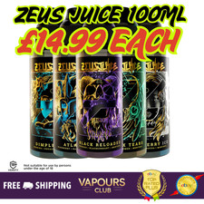 ZEUS Juice E-Liquid Shortfills 100ml | Free Fully Tracked Postage
