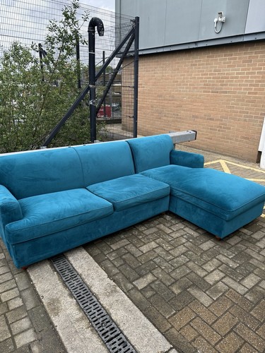 Teal made shape - made, bed