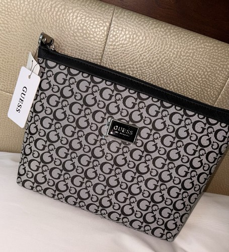 Guess grey black logo print - guess,