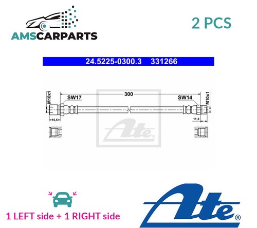 Brake hose line pipe front - line,