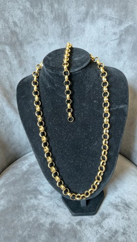 Gold plated 12mm belcher - 12mm,