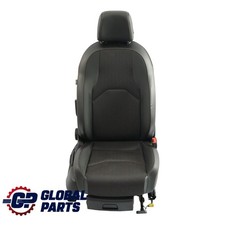 Seat Leon Mk3 5F Seat Front Right O/S Leather Fabric Cloth Black Red Stitching