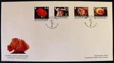 Alderney Stamps: "Alderney Definitives 2 - Anemones & Corals" FDC 2007