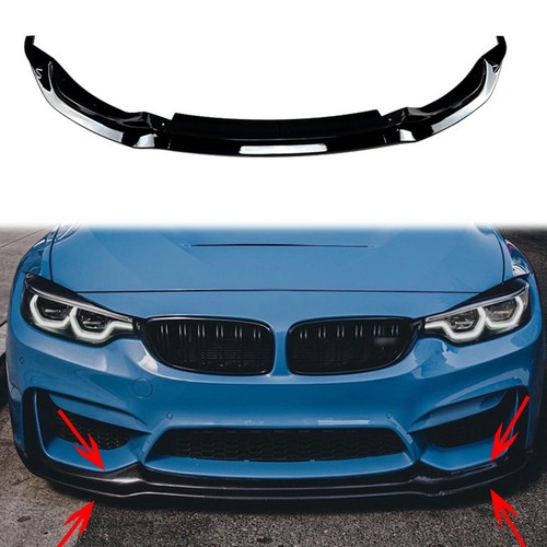 Glossy black front bumper - front,