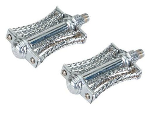 Chrome custom bicycle pedals - bicycle,