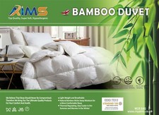 Bamboo Organic 100% Cotton Quilt 13.5 Tog Duvet | Premium Hotel Quality Bedding