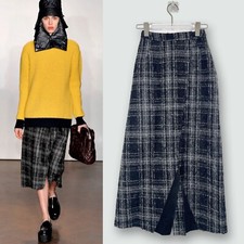 JW ANDERSON Runway FW2012 Wool Plaid Midi Skirt - Size XXSmall UK4 US0 