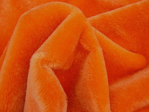 Schulte mohair fabric - mohair, orange