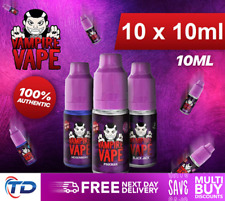 Vampire Vape E-Liquid 10x10ml bottles for only £18.99 - All Flavours & Strengths