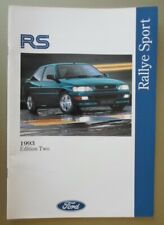 FORD RS RANGE 1993 UK Mkt