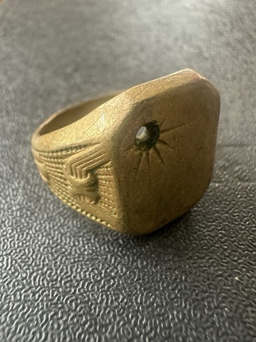 Masonic brass ring sun - masonic,