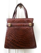 Vintage 1940's Brown Crocodile
