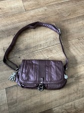 Kipling Small Crossbody Bag Maroon with Monkey