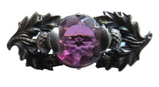 Vintage Silver & Purple Stone
