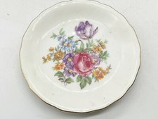 VINTAGE RUDOLF KAEMPF CZECHOSLOVAKIA PIN DISH FLORAL FLOWERS DECORATIVE PLATE